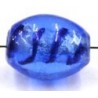 silverfoil ovaal 15x12mm blauw/blauw 5st