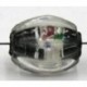silverfoil ovaal 15x10mm transp.zwart 5st