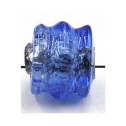 ton silverfoil geribt 10x13mm blauw 5st