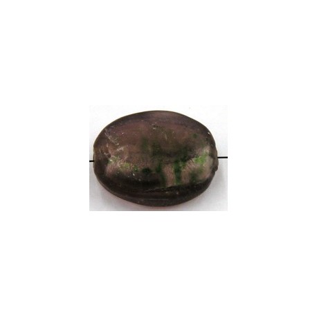 schijf silverfoil 27x23mm amethyst 1st