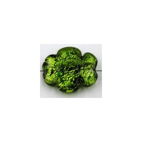 bloemkr.plat silverfoil 32x10mm groen p.st.
