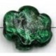 bloemkr.plat silverfoil 32x10mm smaragd p.st.