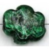 bloemkr.plat silverfoil 32x10mm smaragd p.st.