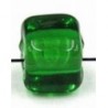glaskraal blokje 7x7mm groen 10st