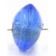 glaskraal schijf 9x15mm blauw 5st