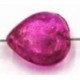 glaskraal hartvorm 10x10mm fuchsia 25st