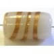 glaskraal ton 18x10mm licht rose/goudstreep 5st.UL