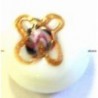 glaskraal plat 18x8mm wit/goud/rose per st.