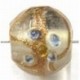 glaskraal rond12mm bewerkt transparant p.st