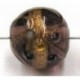 glaskraal rond12mm bewerkt amethyst p.st