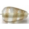 glaskr. druppel 19x11mm tr.goudstreep p.st