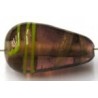 glaskr. druppel 22x12mm amethyst/streep p.st
