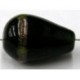 glaskr. druppel 20x13mm groen/goudstreep p.st
