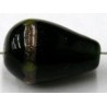 glaskr. druppel 20x13mm groen/goudstreep p.st