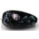 glaskr. druppel 29x15mm blauw bewerkt per st.