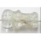 glaskraal 23x13mm tr.wit/goud p.stt