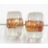glaskr. 5x6mm tr. goudbruine kern 100st