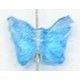glaskr.vlinder 13x15mm turkoois 20st.