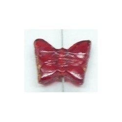 glaskr.vlinder 13x15mm rood 20st