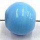 glaskraal rond 8mm blauw 25st