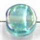 glaskraal halfrond 8x5mm l.blauw gelusterd 50st.