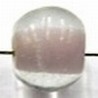 glaskraal rond 8mm transp. rose 25st