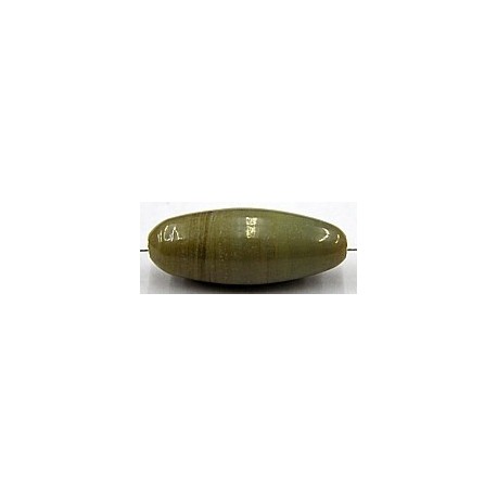 glaskraal ovaal 27x11mm kaki 2 stuks