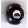 glaskr. 7x8mm antraciet/witte stip 25stuks