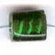 Glaskraal blokje 12x10mm transp groen 10st