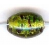 Glaskraal ovaal 12m groen silverfoil 25st