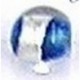 Glaskraal rond 9mm helblauw silverfoil 10st