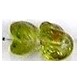 Glaskraal 10mm fantasie transp/lime 10st.