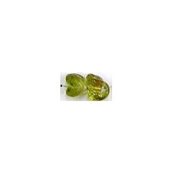 Glaskraal 10mm fantasie transp/lime 10st.