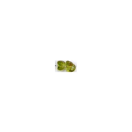 Glaskraal 10mm fantasie transp/lime 10st.