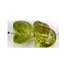 Glaskraal 10mm fantasie transp/lime 10st.