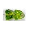 Glaskraal 10mm fantasie transp/grasgroen 10st.