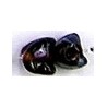 Glaskraal 10mm fantasie transp/d.rood 10st.