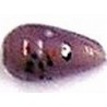 Glaskraal druppel 18mm violet met spikkels 5st