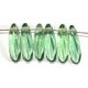 Glasdruppel 3x10mm transp groen 50st.