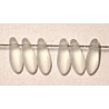 Glasdruppel 3 x 8 Crystal Mat 100st.