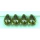 Glasdruppel 6x9mm tr. bruingroen gelusterd 25st.