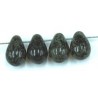 Glasdruppel 6x9mm tr.bruin/groen gelusterd 25st.