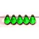 Glasdruppel 6x9mm tr. grasgroen 25st.