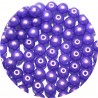 Glaskraal 4mm rond satin paars100st.