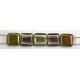 TILA kralen 6x6mm crystal green vitex 25st.