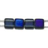 TILA kralen 6x6mm transp.blauw azuro 25st.