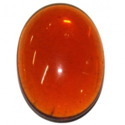 Cabochon 18x25mm transparant bruin 2st