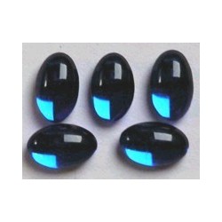 Cabochon 12,5mm pruisisch blauw 5st