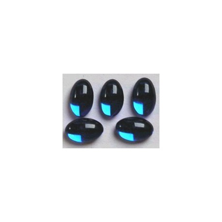 Cabochon 12,5mm pruisisch blauw 5st