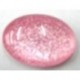 glascabochon18x13mm roze/zilverglans 5 stuks